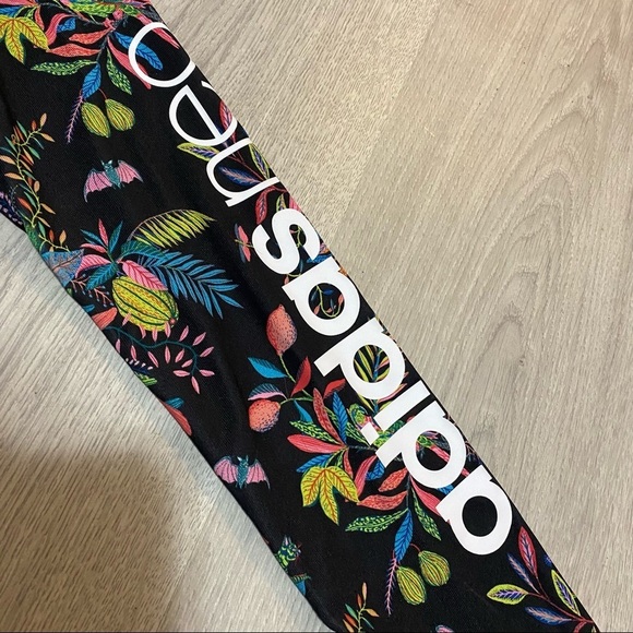 ADIDAS NEO Neon Graphic Print Leggings - 2XS - Picture 3 of 6